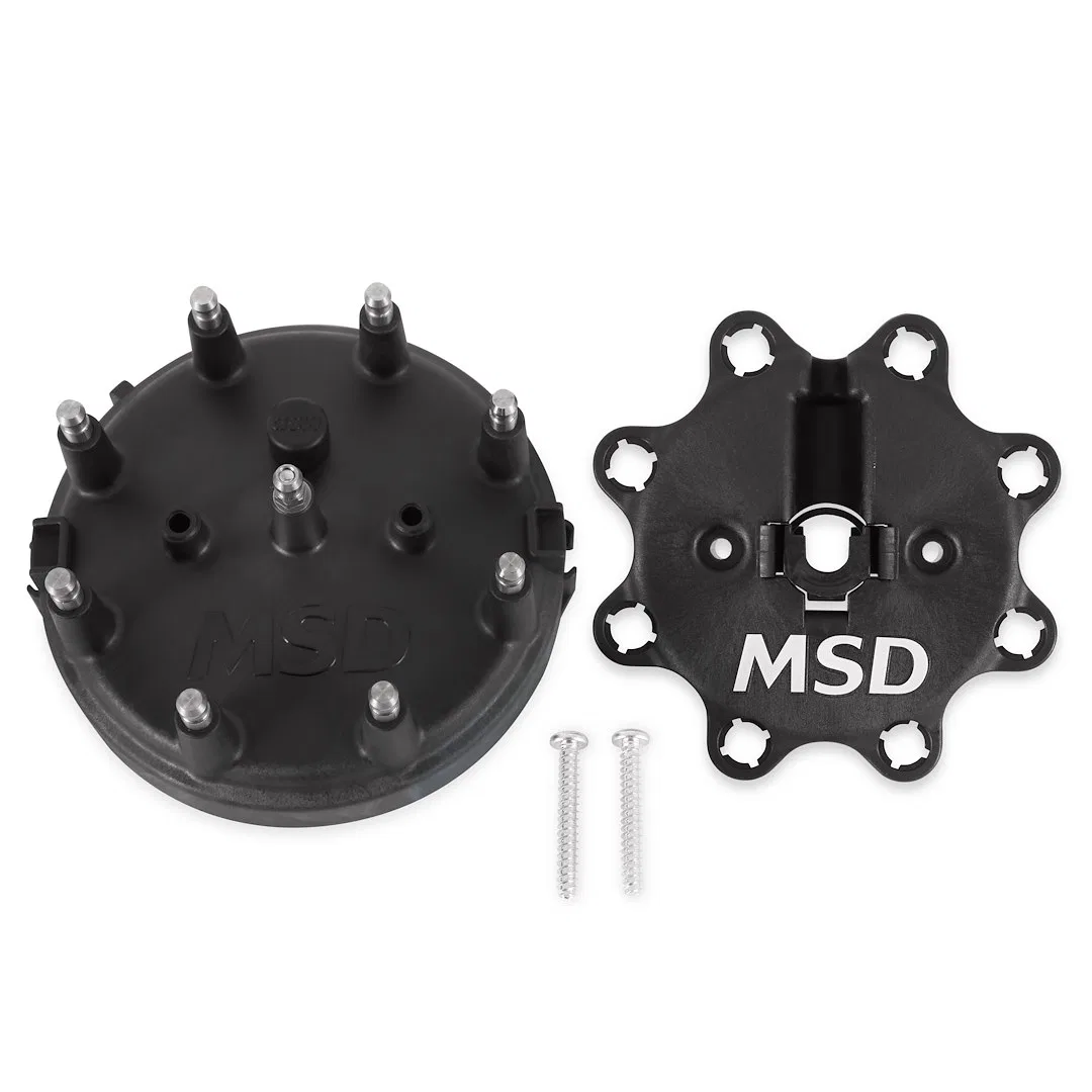 84083 – MSD CO. Distributor Cap, For Use With MSD Distributors That Use A Ford Style Cap With Wire Retainer Clip Down...